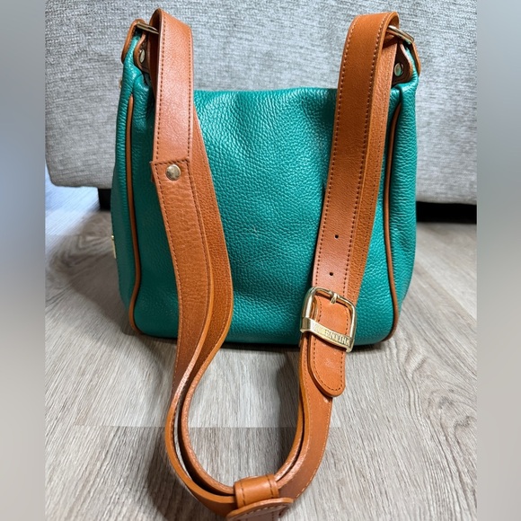 Valentina Handbags - Valentina Teal and Brown Leather Shoulder Bag